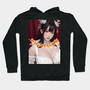 Merry Christmas Anime Girl Cosplay Xmas Cute Christmas Girl Hoodie